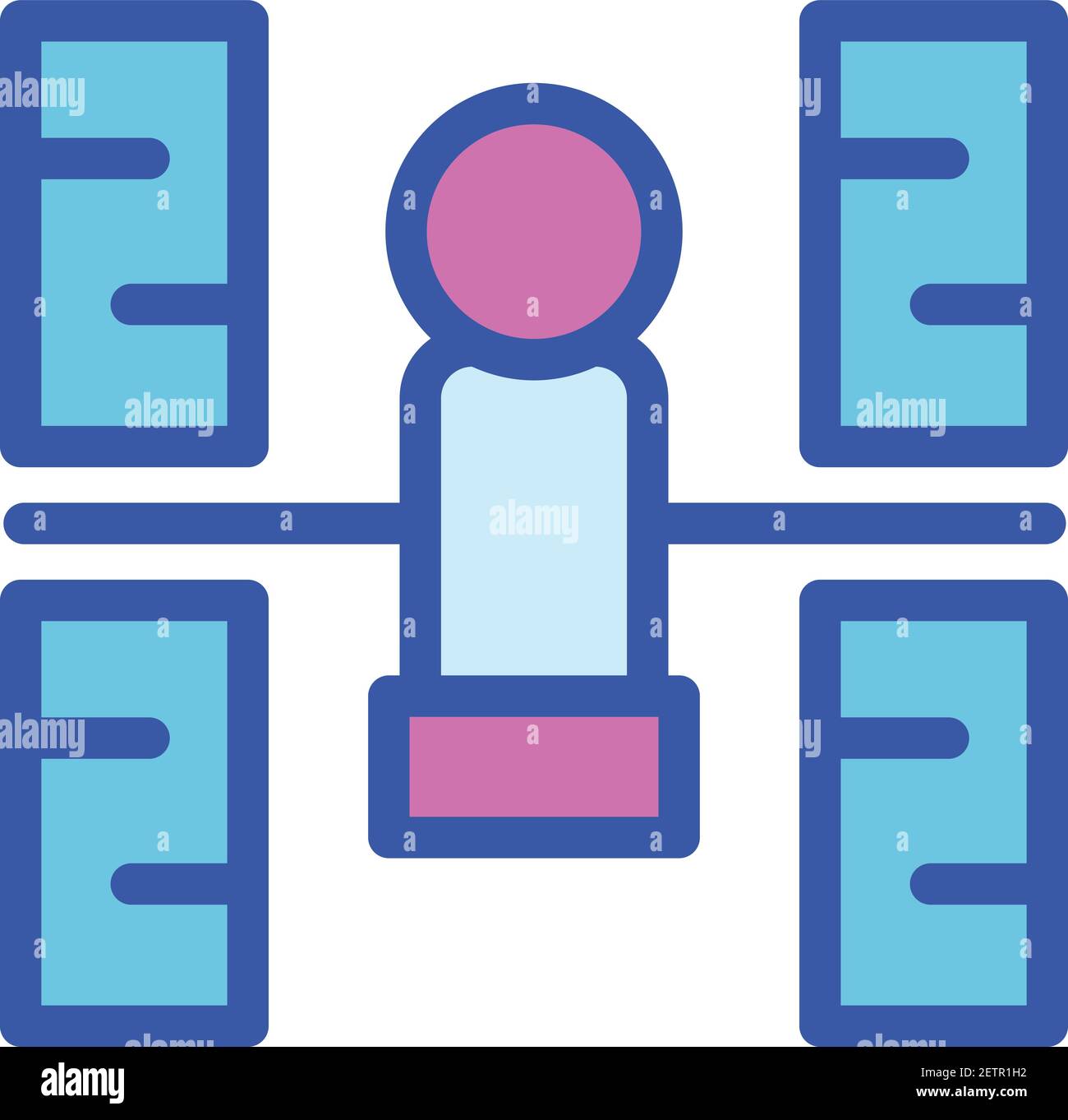 Space station icon. Outline space station vector icon for web design ...