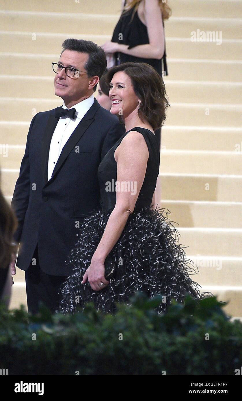 Maria Colbert Stephen Colbert and wife attend the Costume Institute Gala at the ...