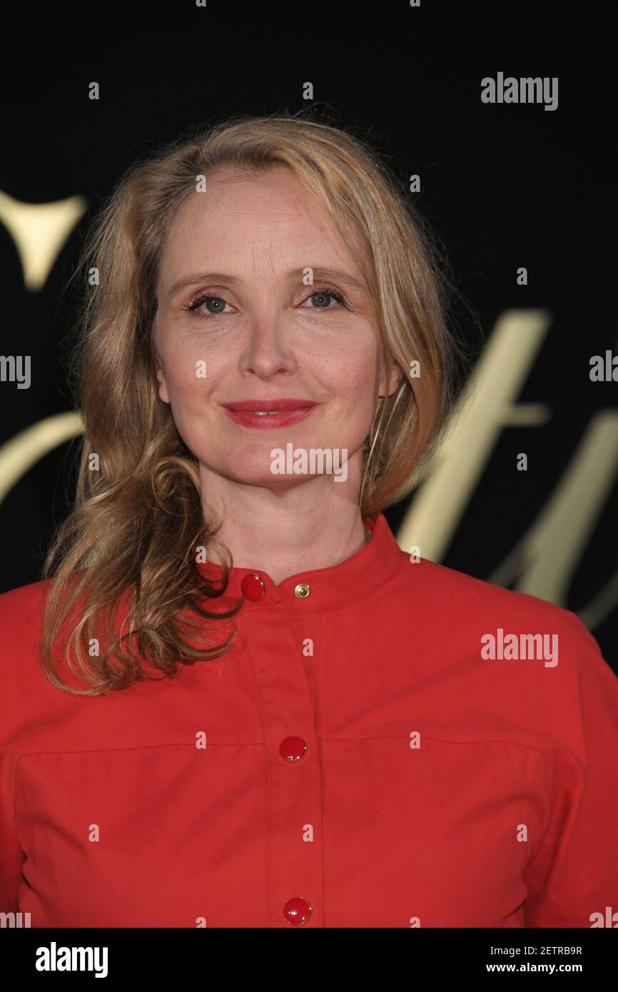 Julie Delpy wearing Cartier jewelry arrives to the Cartier Los Angeles