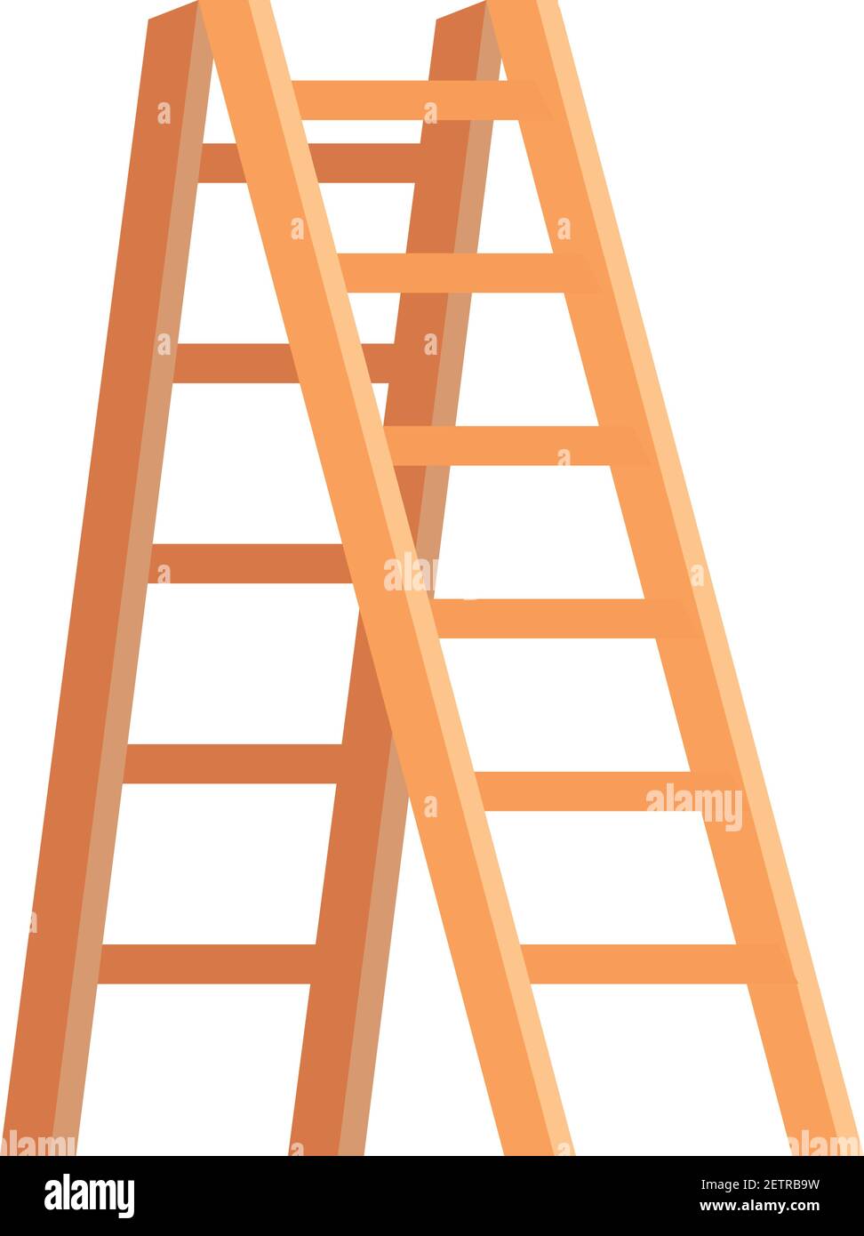 Step ladder icon. Cartoon of step ladder vector icon for web design