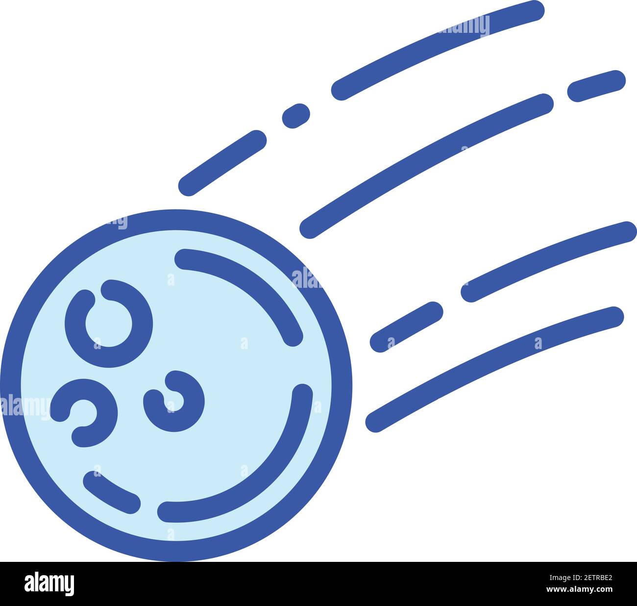 Space asteroid icon. Outline space asteroid vector icon for web design ...