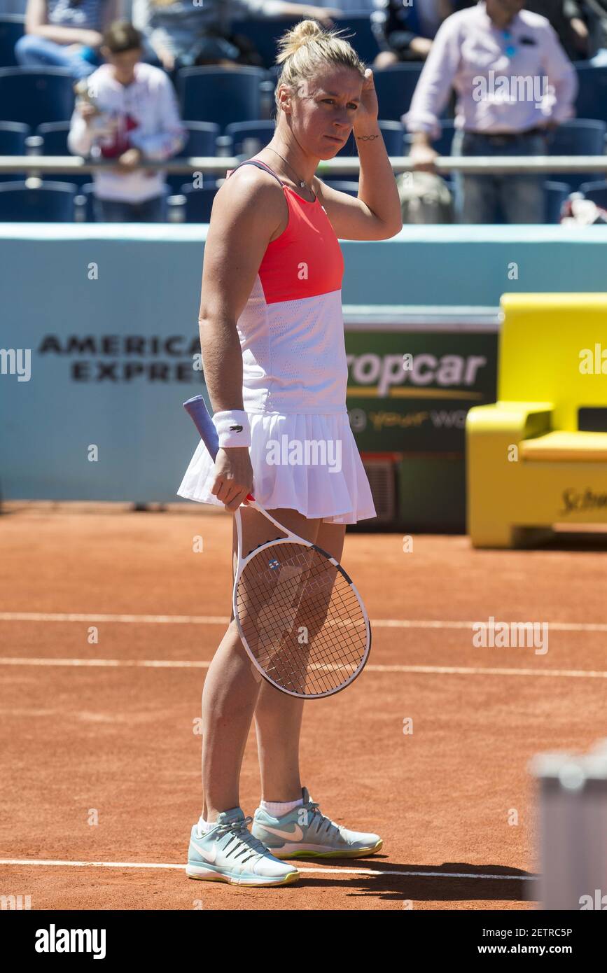 French Pauline Parmentier during Mutua Madrid Open Tennis 2017 at Caja