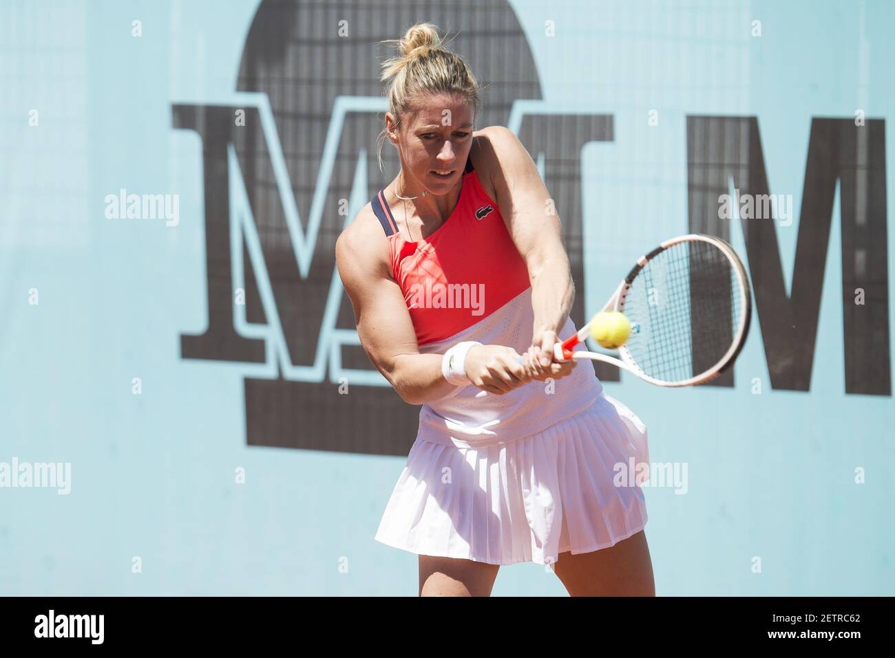 French Pauline Parmentier during Mutua Madrid Open Tennis 2017 at Caja