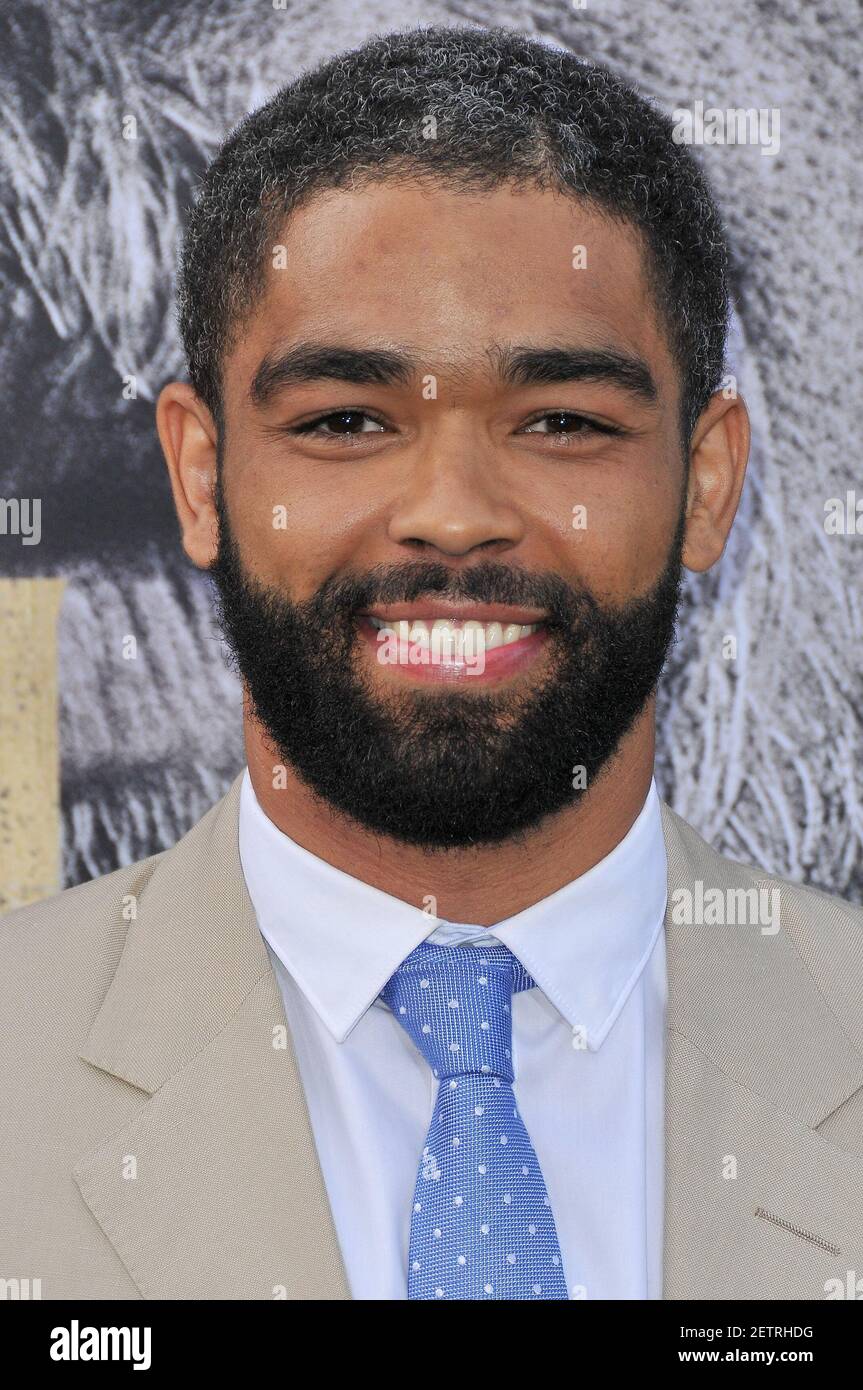 Kingsley Ben Adir arrives at the "King Arthur Legend Of The Sword" Los