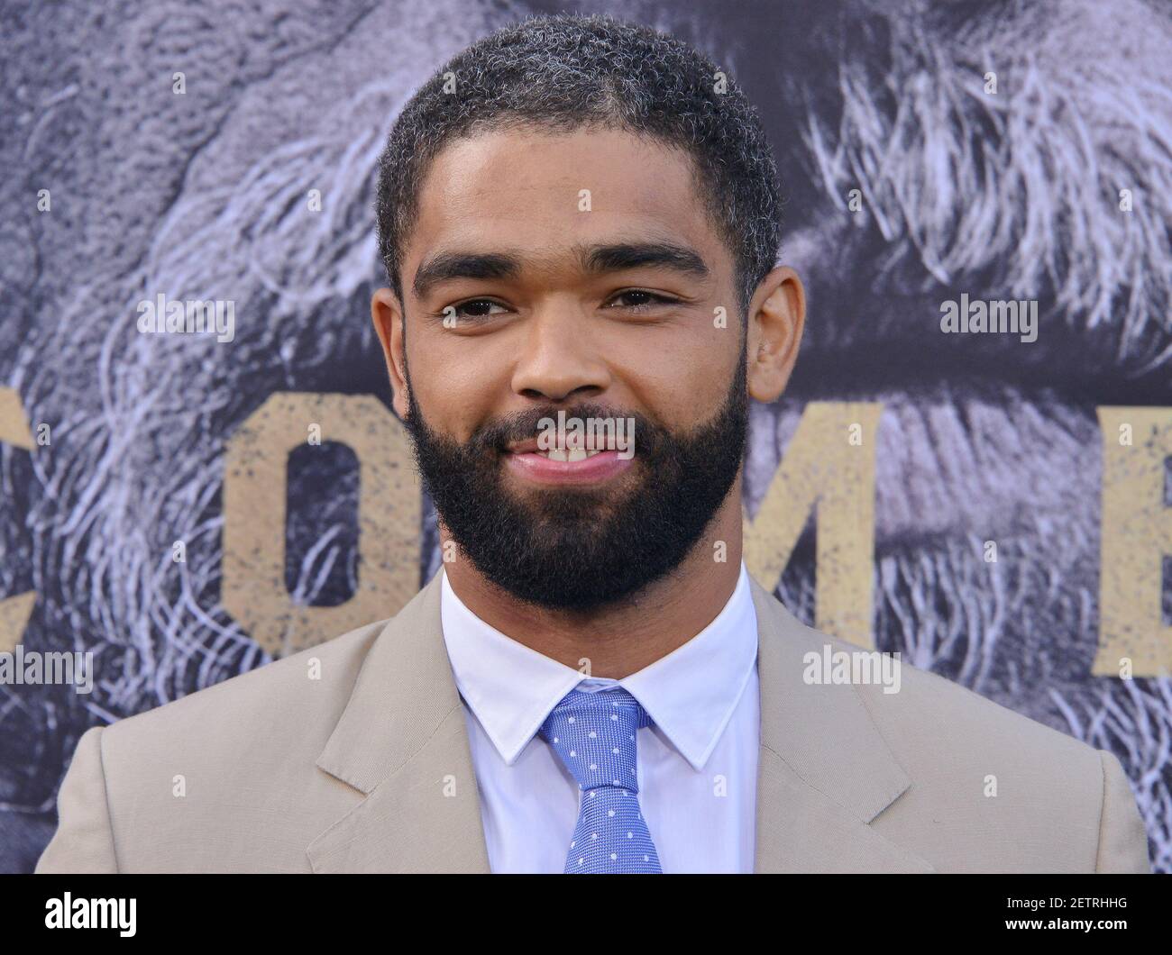 Kingsley Ben Adir arrives at the "King Arthur Legend Of The Sword" Los