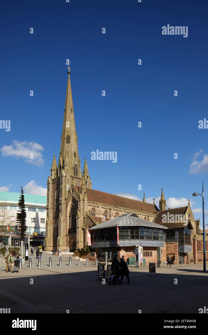 Birmingham city centre landmark St. Martin's church Stock Photo