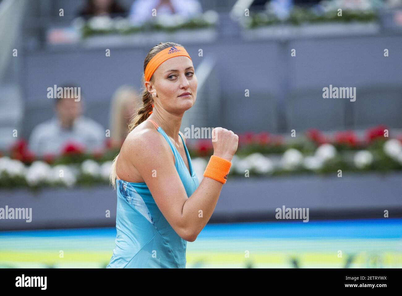 Kristina Mladenovic during the WTA final of Mutua Madrid Open Tennis 2017  at Caja Magica in Madrid, May 13, 2017. Spain. *** Please Use Credit from  Credit Field *** Stock Photo - Alamy