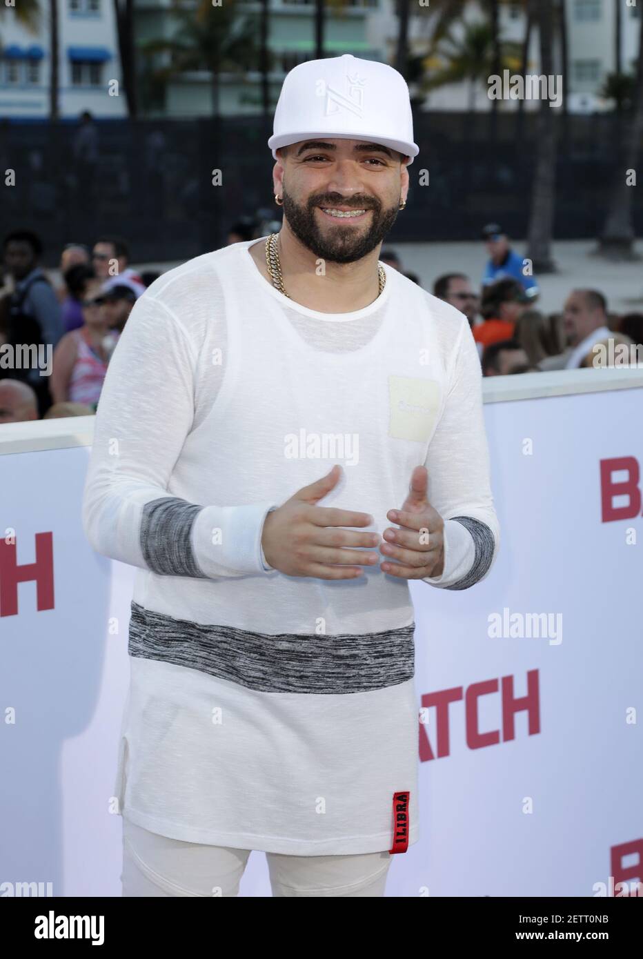 Singer Nacho is seen during arrivals at the Baywatch World Premier on ...