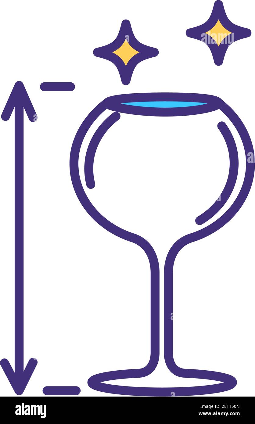 Choosing right glass size RGB color icon Stock Vector Image & Art Alamy