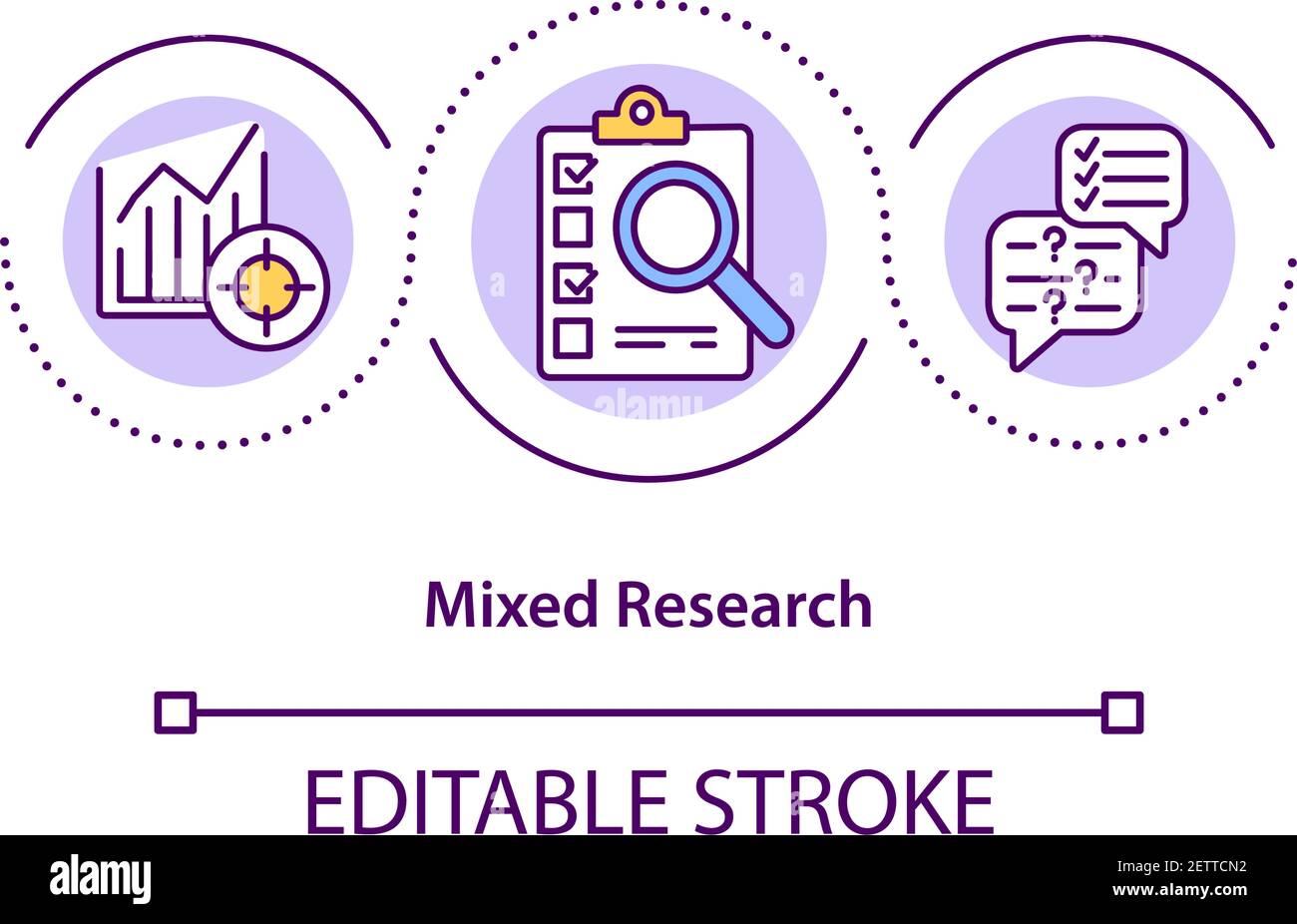 Mixed research concept icon Stock Vector Image & Art - Alamy