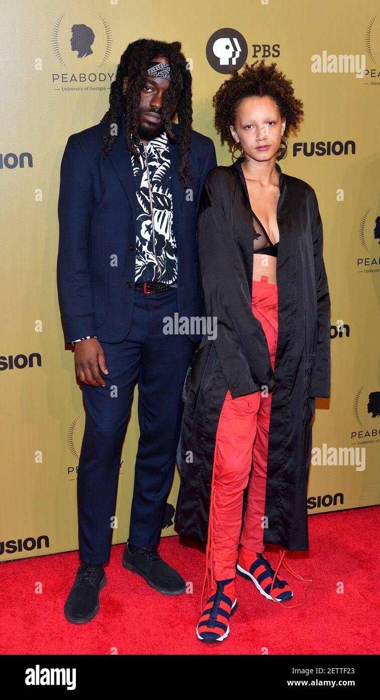 L-R: Rapper MeLo-X and artist Corey Washattend the 76th Annual Peabody ...