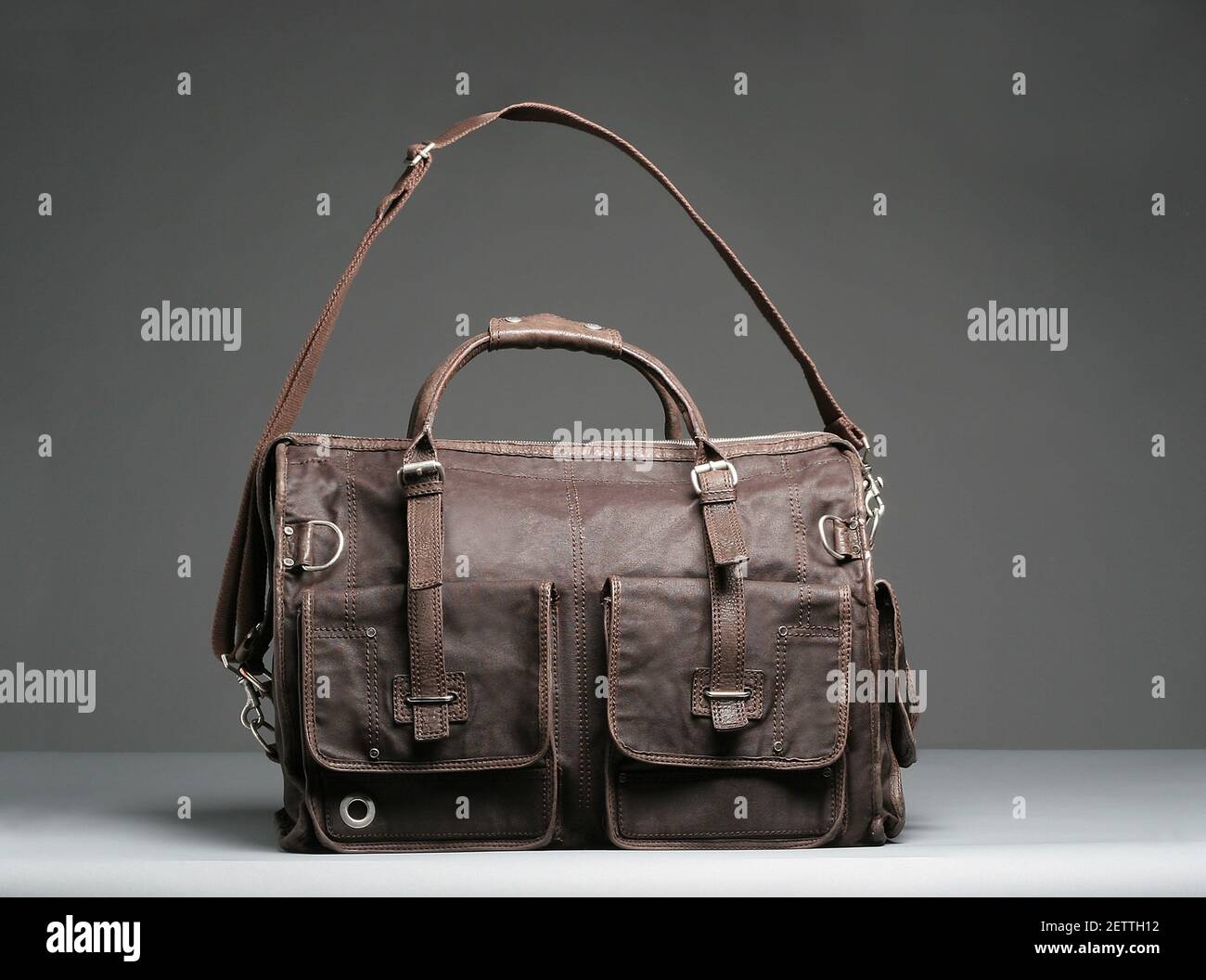 Fashionable and stylish walking handbag for woman. Studio shoot. Stock Photo
