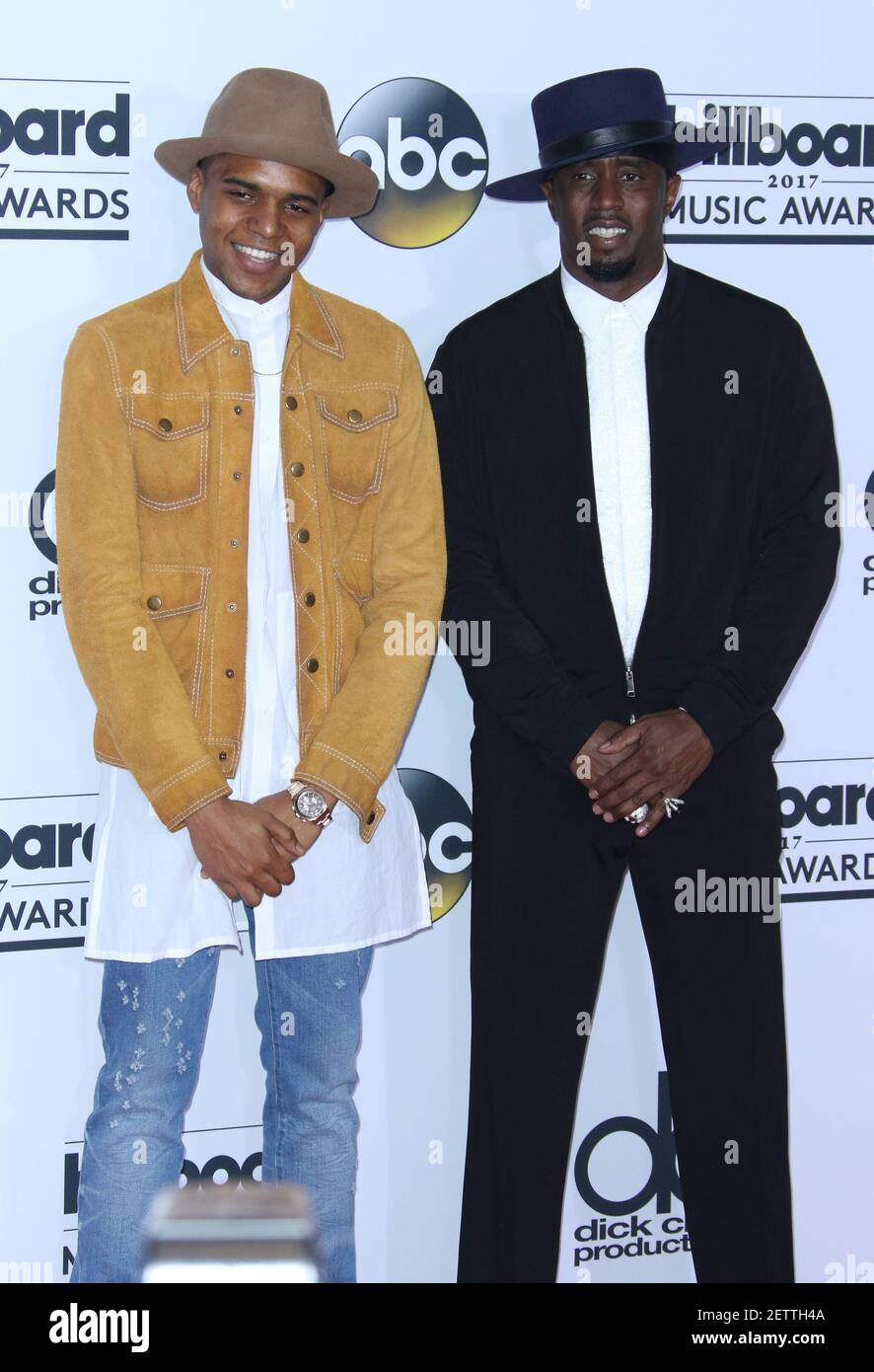 Actor Christopher Jordan Wallace (L) and producer Sean 'Diddy' Combs at  2017 Billboard Music Awards held at T-Mobile Arena on May 21, 2017 in Las  Vegas, NV, USA (Photo by Jc Olivera) ***