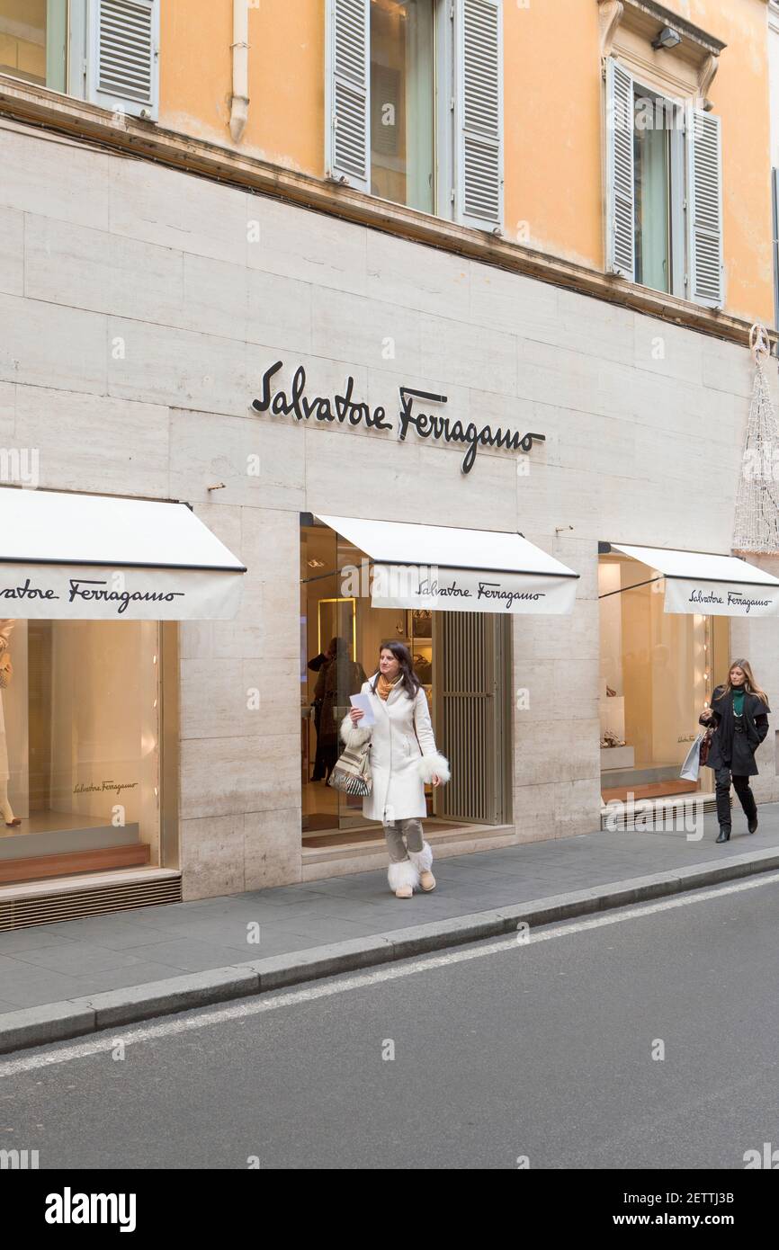 Salvatore Ferragamo shop in via dei Condotti in Rome, Italy Stock Photo -  Alamy