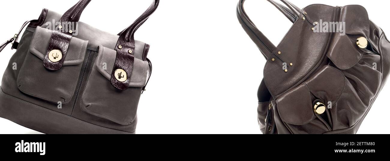 Fashionable and stylish walking handbag for woman. Studio shoot. Stock Photo