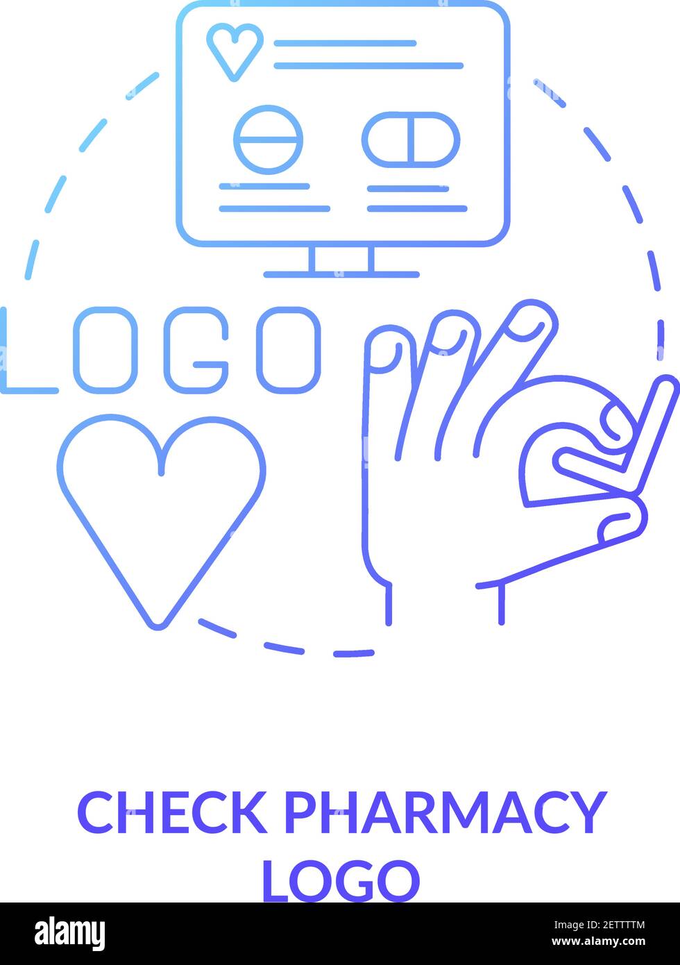 Check pharmacy logo concept icon Stock