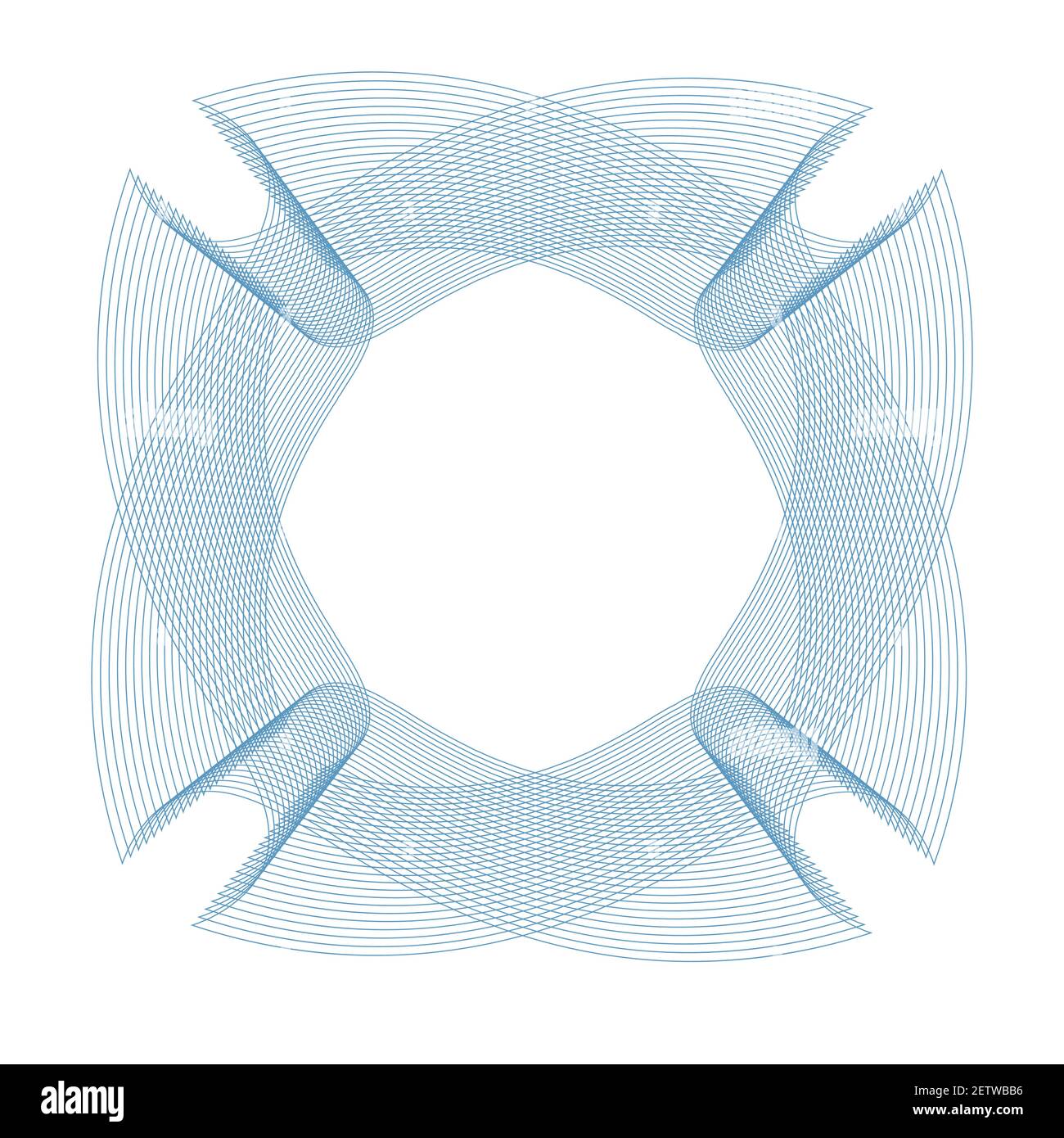 Vector Guilloche elements for certificate or diploma Stock Vector