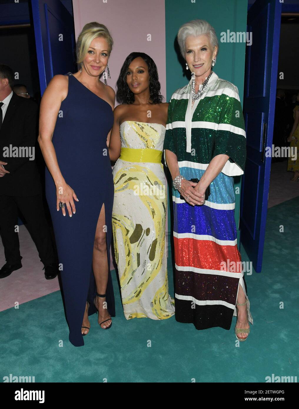 Nadja Swarovski, Kerry Washington, Maye Musk at cocktail reception during  the 2017 CFDA Awards Hosted by Swarovski, held at the Hammerstein Ball Room  in New York City, Monday, June 5, 2017. (Photo