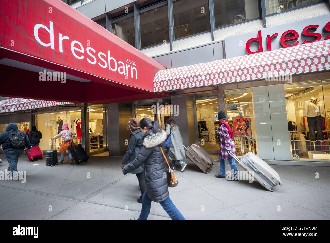 A Dressbarn women's clothing store in Midtwon Manhattan in New York on  Friday, March 3, 2017. Ascena Retail Group saw its shares drop over 30%  after releasing its adjusted second-half outlook which