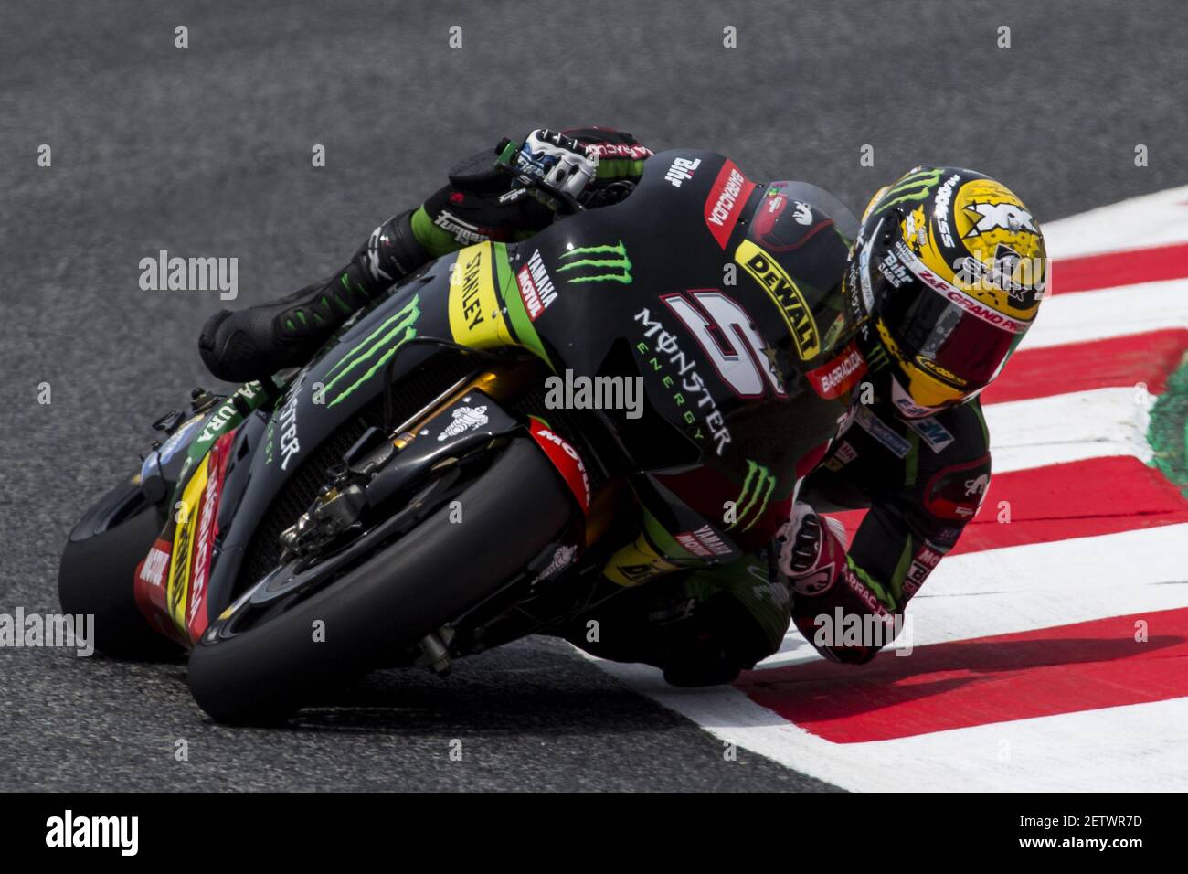 Johann Zarco of France and Monster Yamaha Tech 3 Team rides during free  practice for the MotoGP of Catalunya at Circuit de Catalunya on June 9, 2017  in Montmelo, Spain.(Photo by Rodrigo