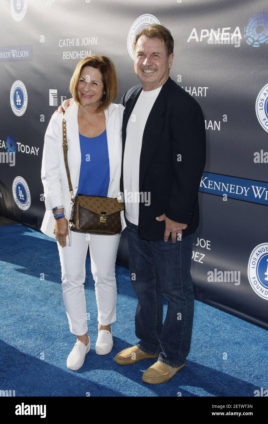 Former baseball player Ron Cey and Fran Cey attend Los Angeles Dodgers  Foundation's 3rd Annual Blue Diamond Gala at Dodger Stadium in Los Angeles,  CA on June 8, 2017. (Photo by CraSH/imageSPACE) ***