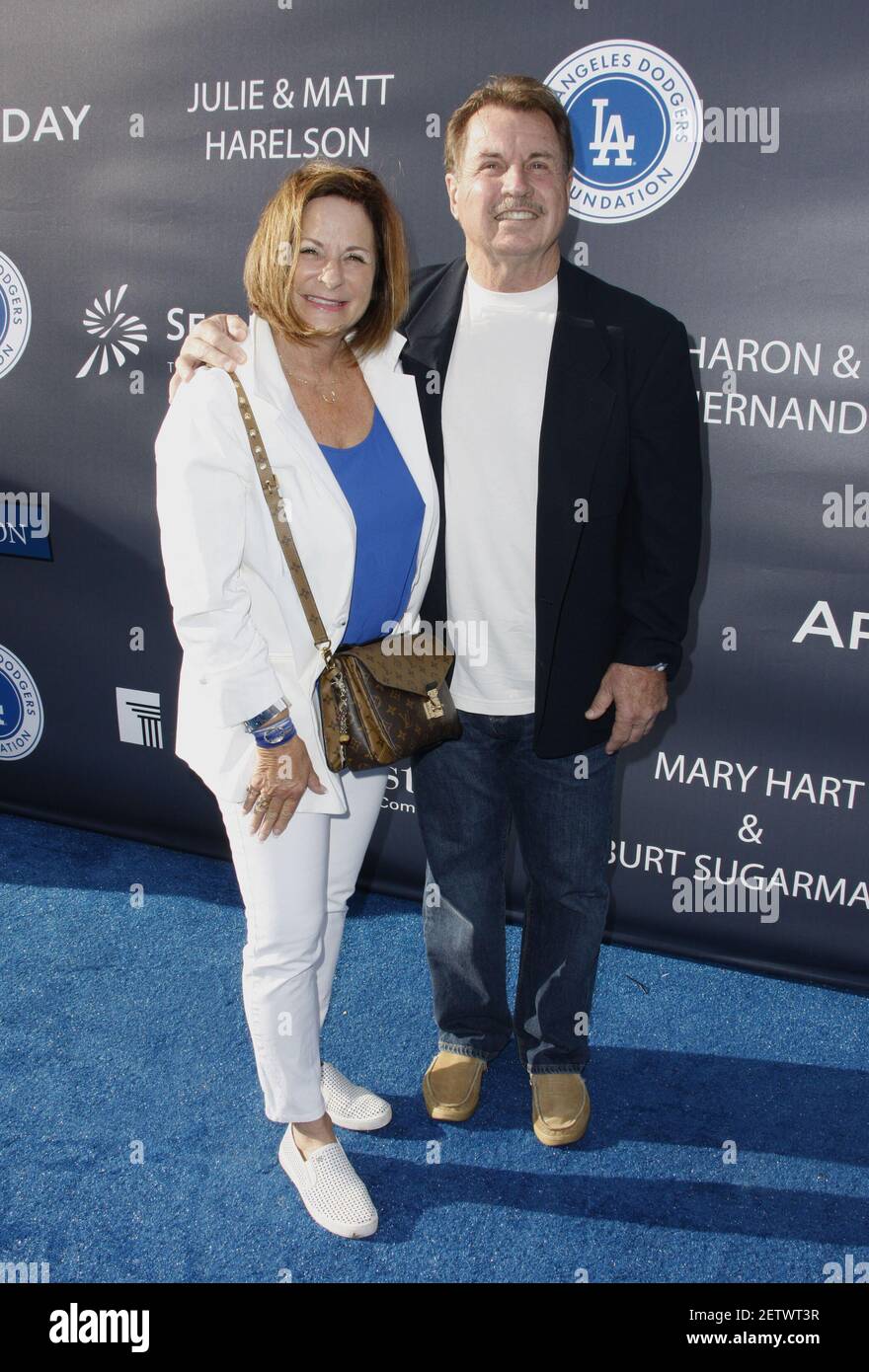 Former baseball player Ron Cey and Fran Cey attend Los Angeles Dodgers  Foundation's 3rd Annual Blue Diamond Gala at Dodger Stadium in Los Angeles,  CA on June 8, 2017. (Photo by CraSH/imageSPACE) ***