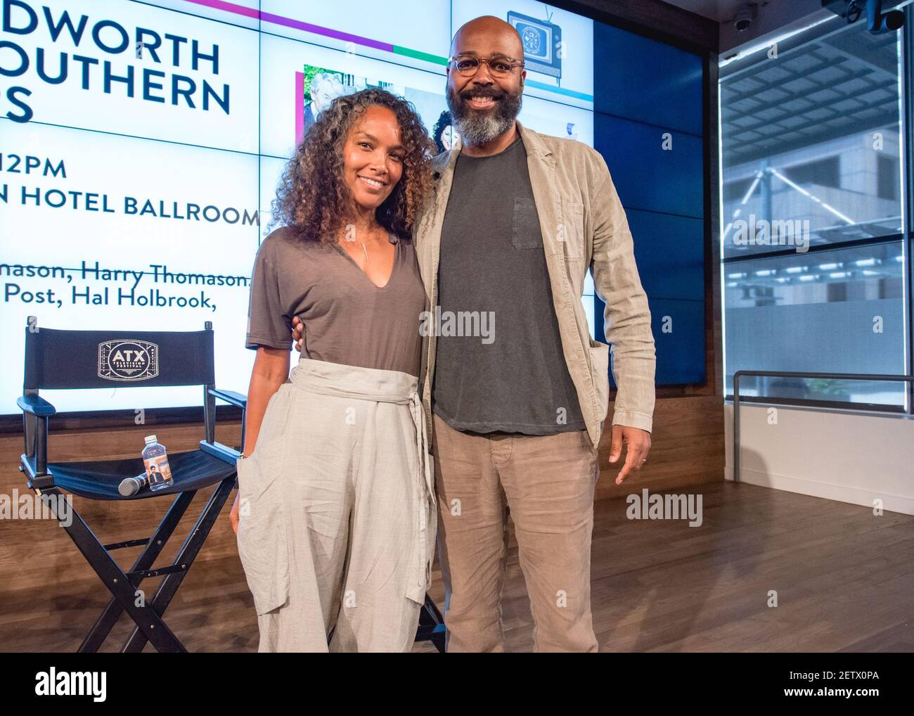 AUSTIN, TX - JUNE 11: Mara Brock Akil ( L ) and Salim Akil attend 'A ...