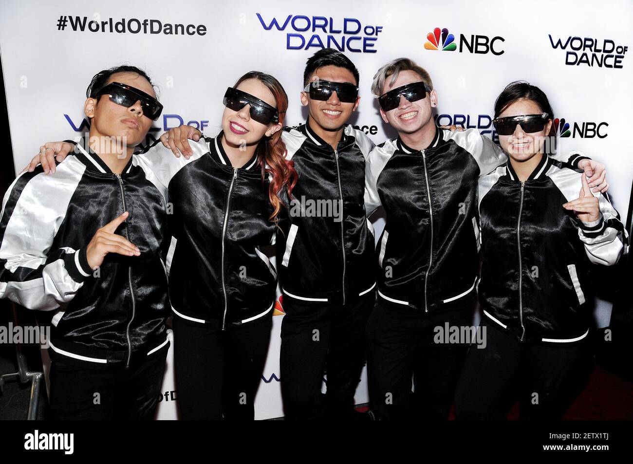 Dance Crew Miniotics backstage at the 7th Annual World Of Dance Live