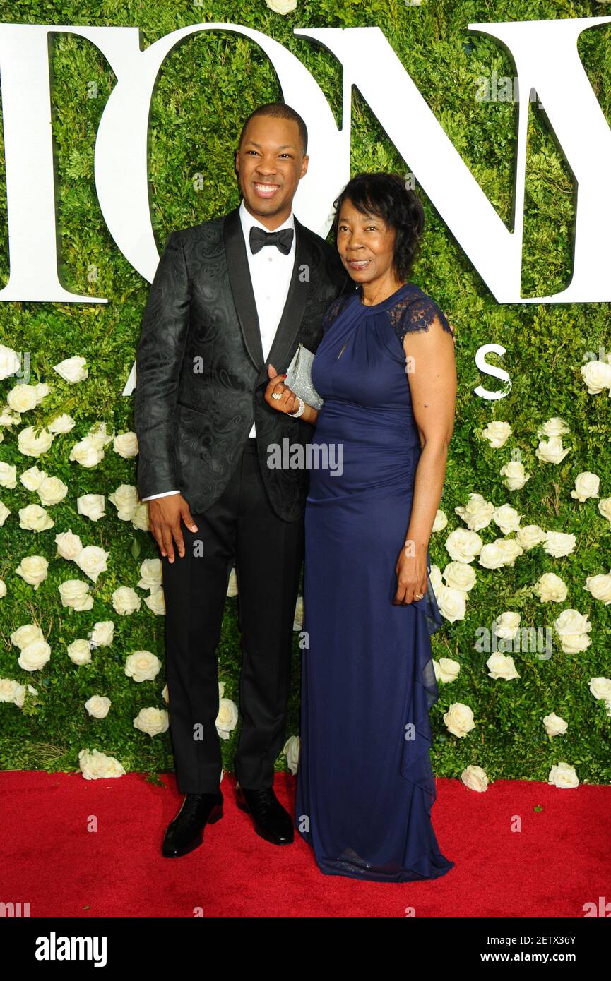 Corey Hawkins attends the 2017 Tony Awards, held at Radio City Music