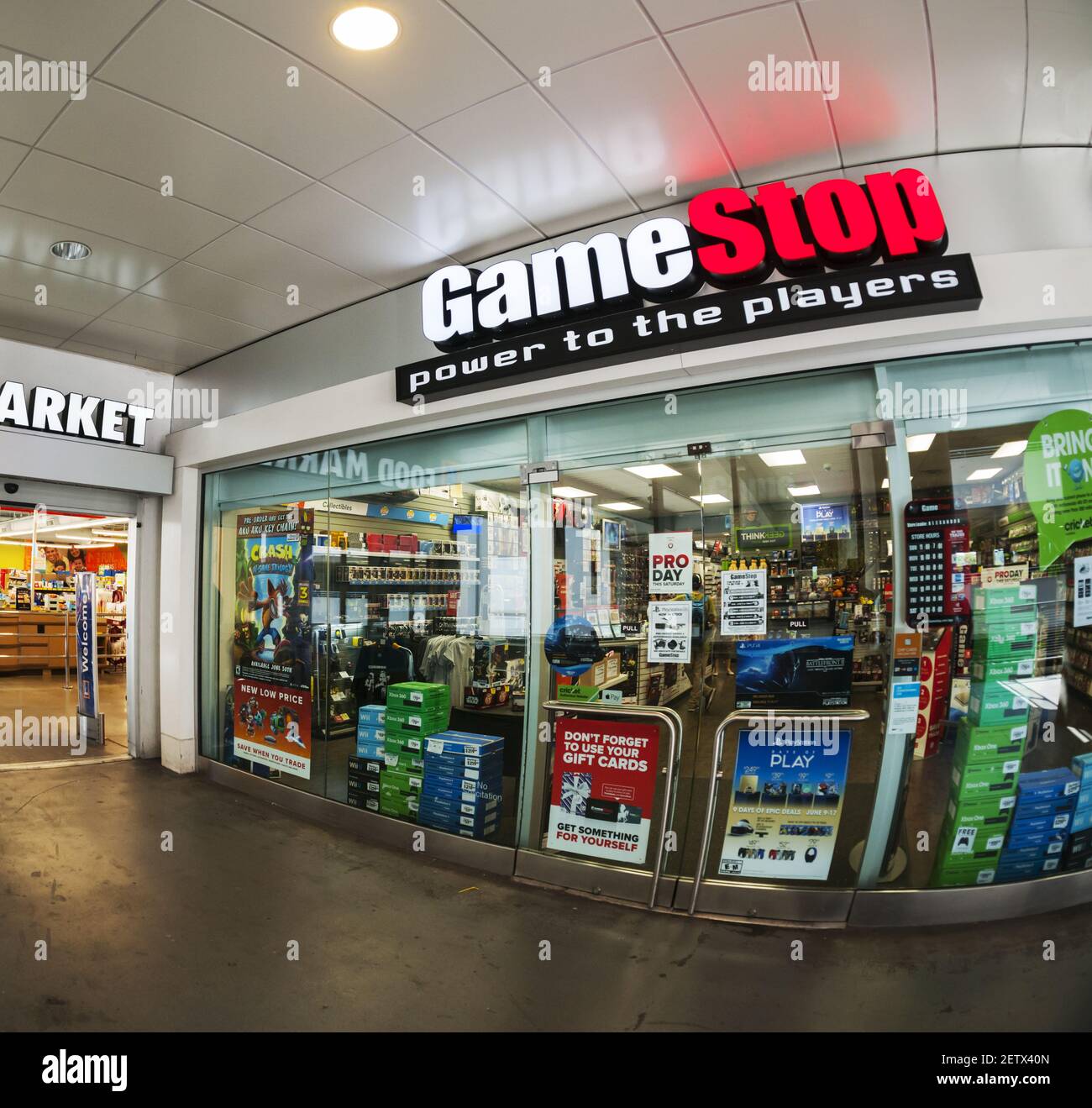 A GameStop video game store in East Harlem in New York on Monday, June 12,  2017. GameStop is reported to be investigating a security breach which may  have compromised the credit card