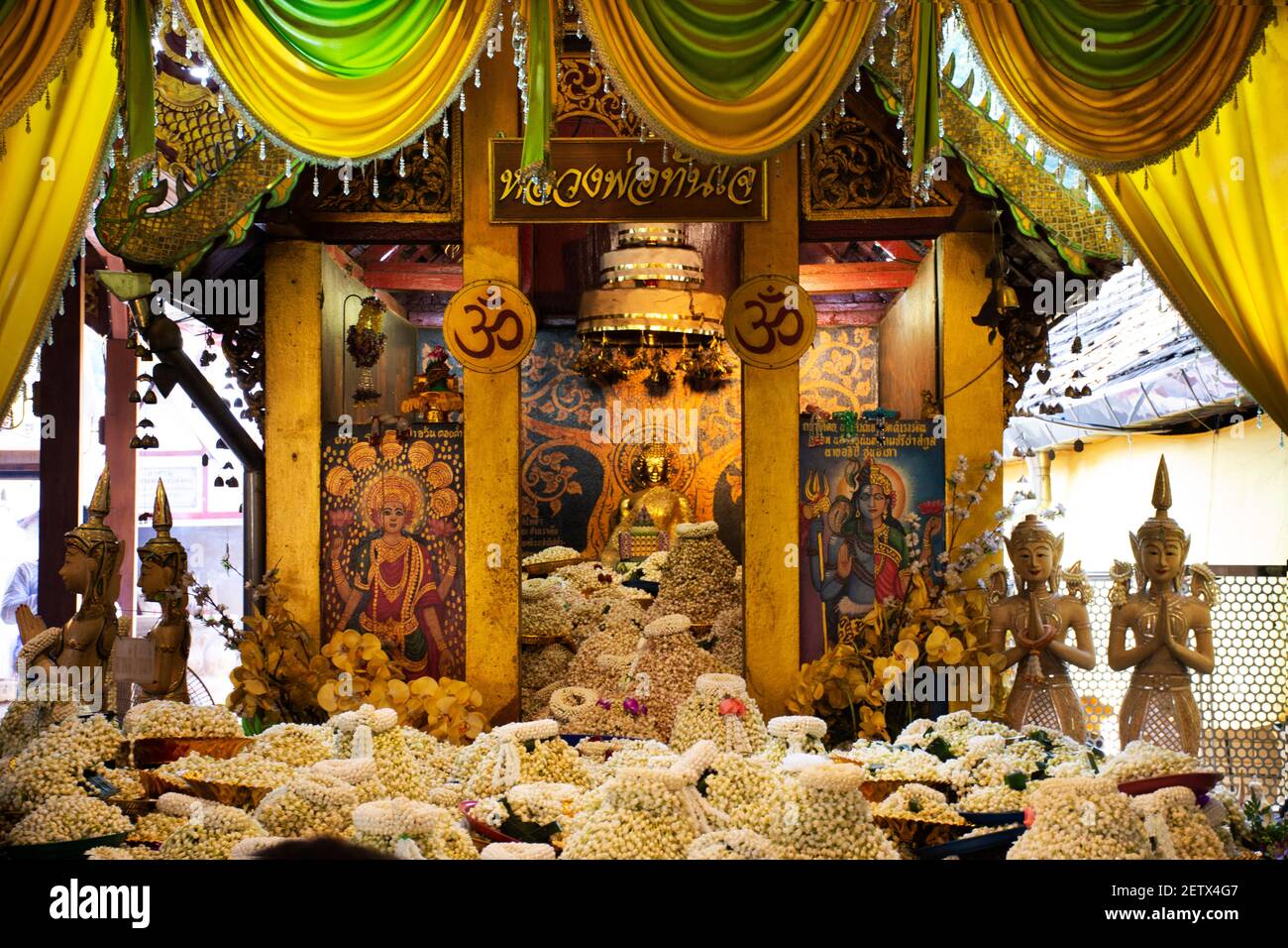 Lord Buddha Holy image statue of Wat Phra That Doi Kham Temple of the ...