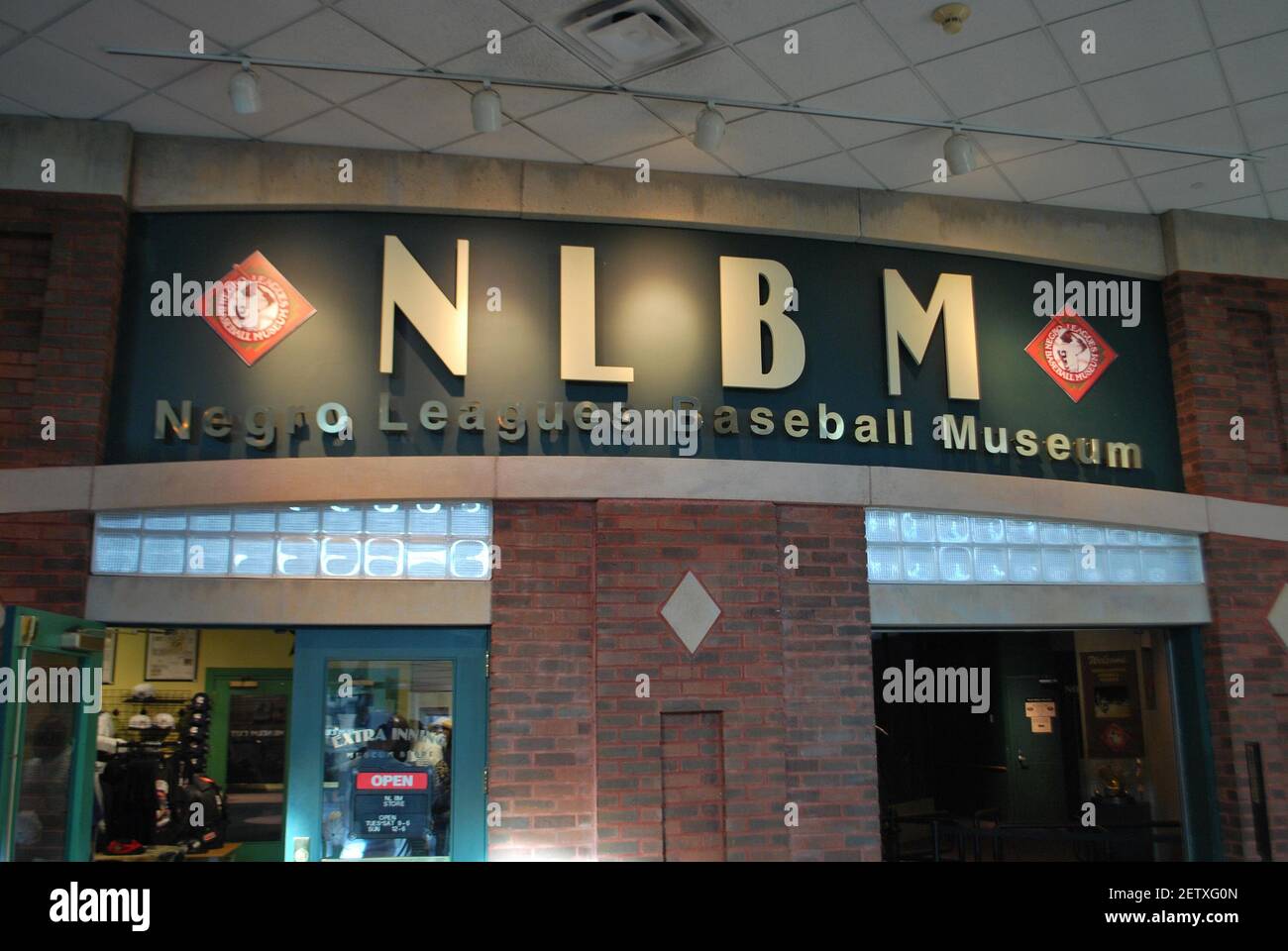 The Negro Leagues Baseball Museum in Kansas City, Mo., is dedicated to preserving the history of African-American baseball, when black players were prohibited from joining the major league teams. (Photo by Mark Taylor/Chicago Tribune/TNS) *** Please Use Credit from Credit Field *** Stock Photo