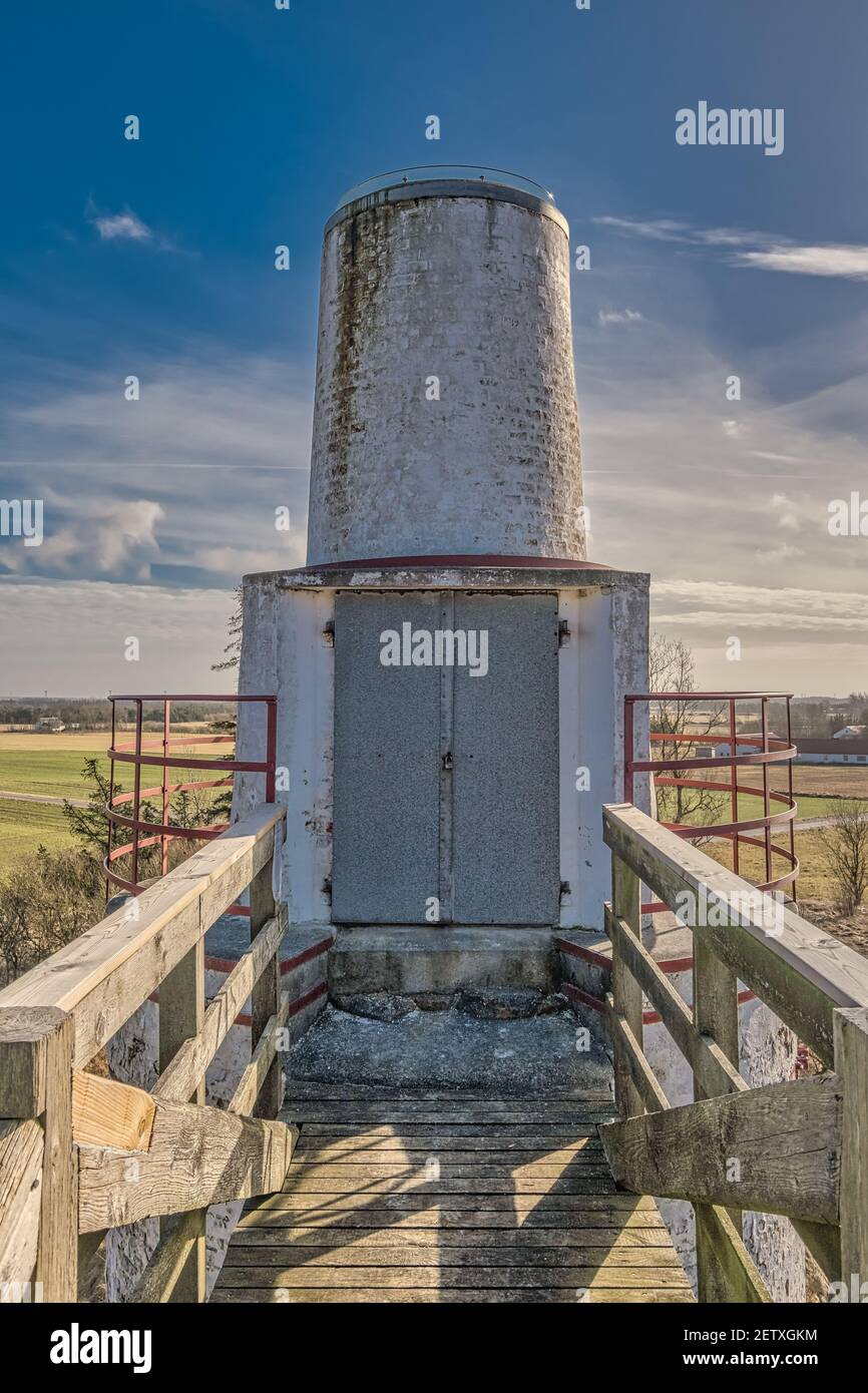 Klim Lime stone owen kiln in wester rural Denmark Stock Photo