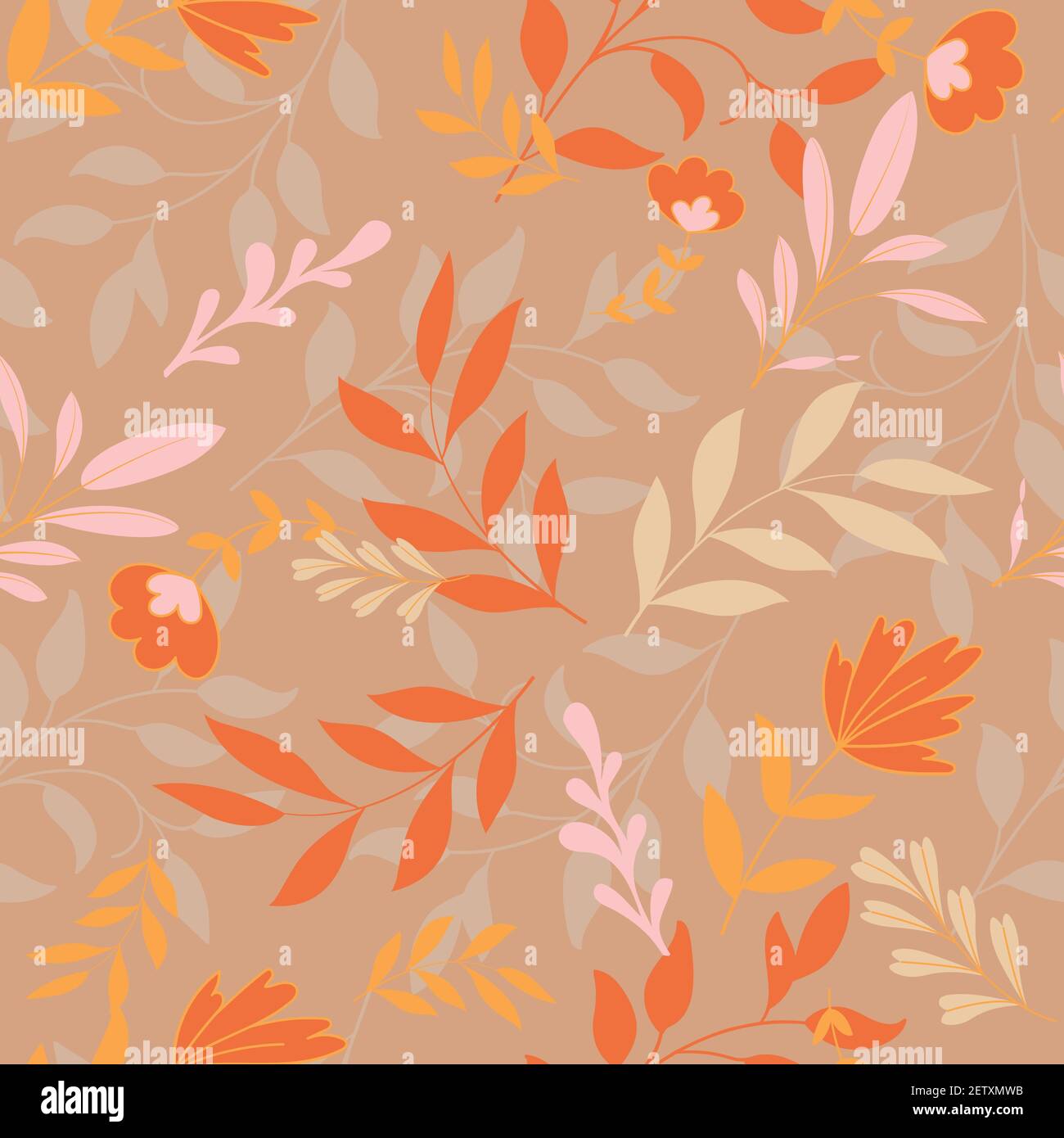 Leaves Vector Seamless Pattern design for wallpaper, textile , surface ...