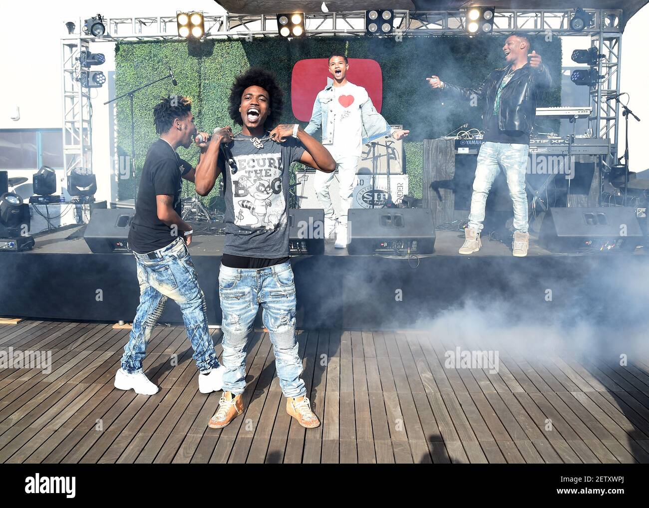 HOLLYWOOD - JUNE 24: SOB x RBE at YouTube Pre-BET Awards party at ...