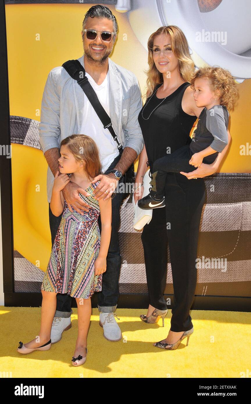 Jaime Camil, Heidi Balvanera and Kids arrives at the 