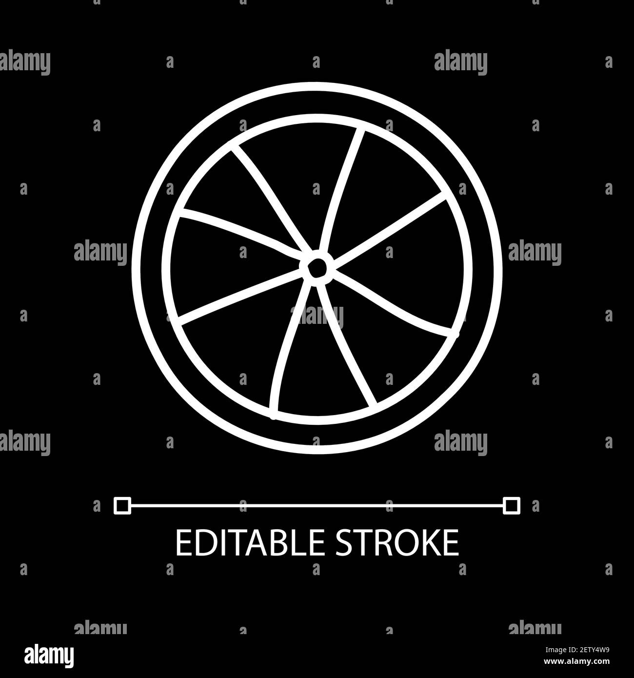 Pie white linear icon for dark theme Stock Vector Image & Art - Alamy