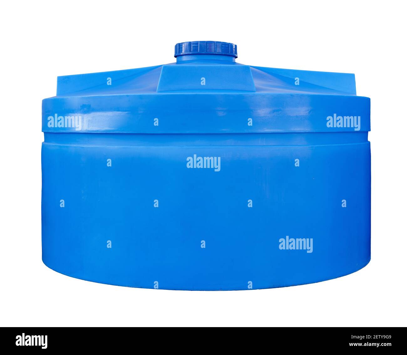 Huge plastic tank for water isolated on white Stock Photo Alamy