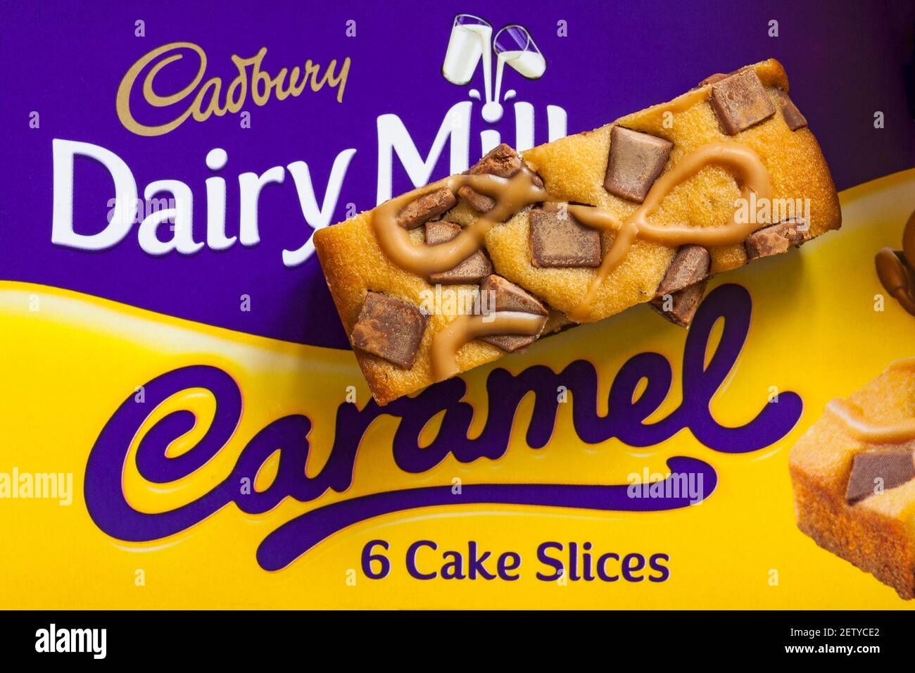 Dairy milk caramel cake slices hires stock photography and images Alamy