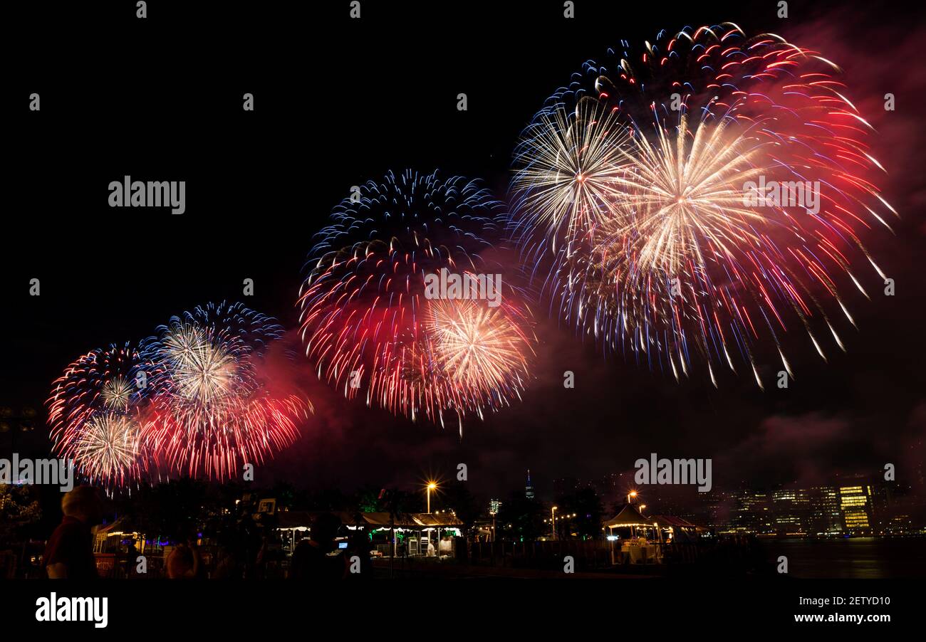 Macy's 4th of July Fireworks in New York City, New York on July 4, 2017 ...