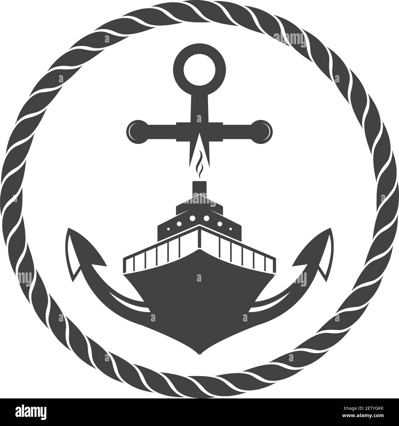 nautical vector logo icon of maritime illustration design Stock Vector  Image & Art - Alamy