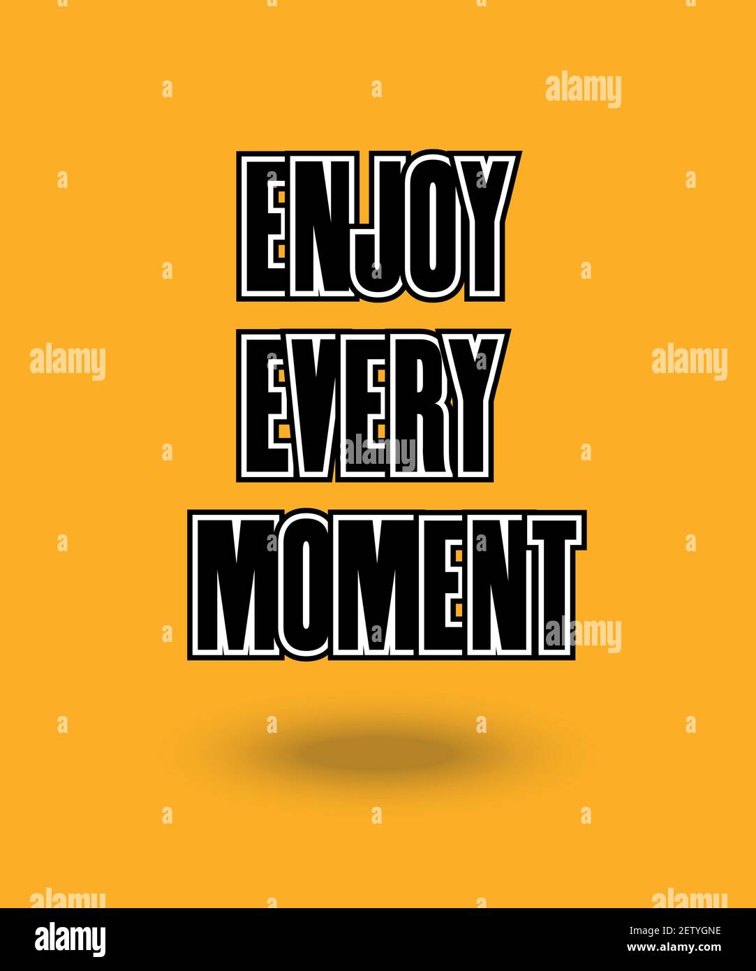 Inspiring motivation quote with text Enjoy Every Moment. Vector