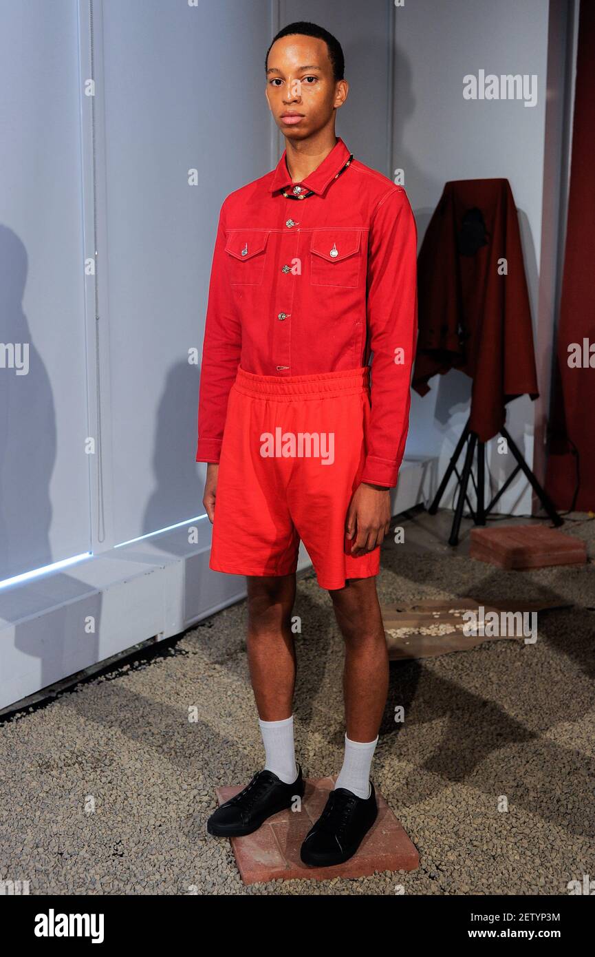 Model walks on the runway during the Head of State+ Spring 2018 New ...