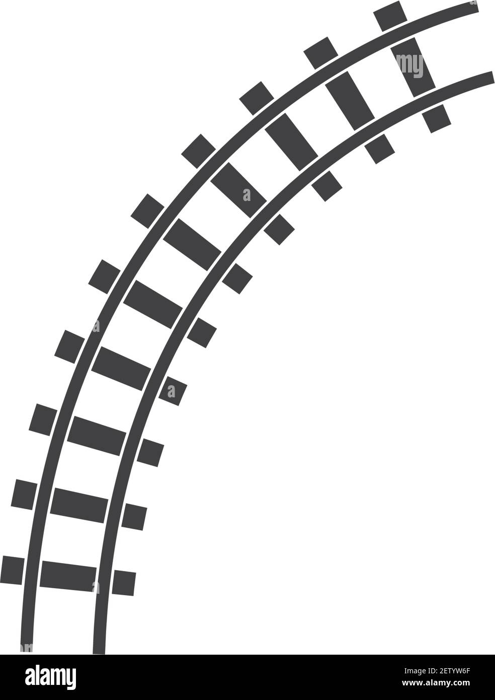 rail way track vector illustration design template Stock Vector