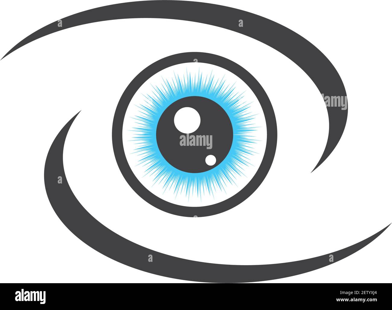 optical eye icon Logo vector Template illustration design Stock Vector