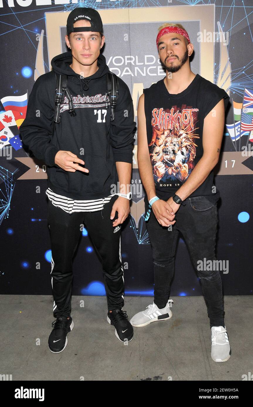 (L-R) Dancers Makar Kilivnik and Poncho Glez at the World Of Dance