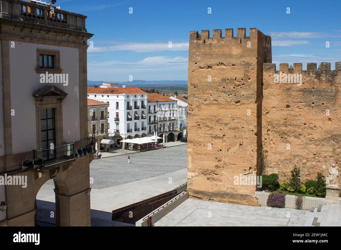 Caceres, Spain. The Plaza Mayor (Grand Square) in the Old Monumental