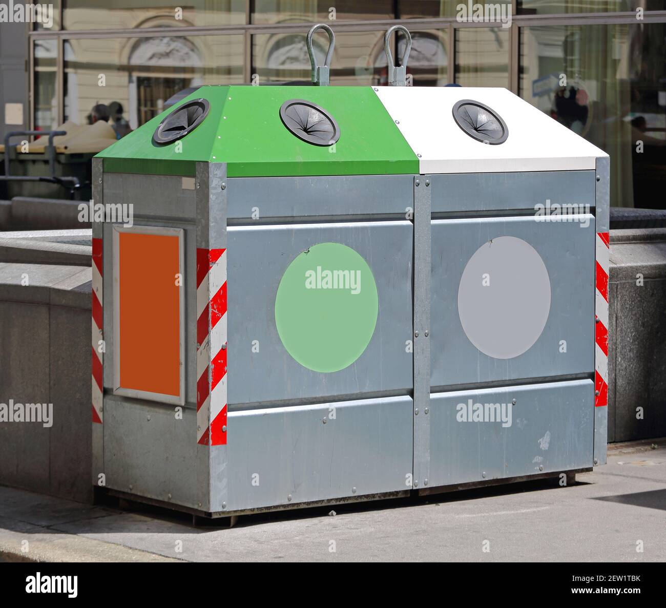 Glass Recycling Container at Street in Vienna Austria Stock Photo Alamy