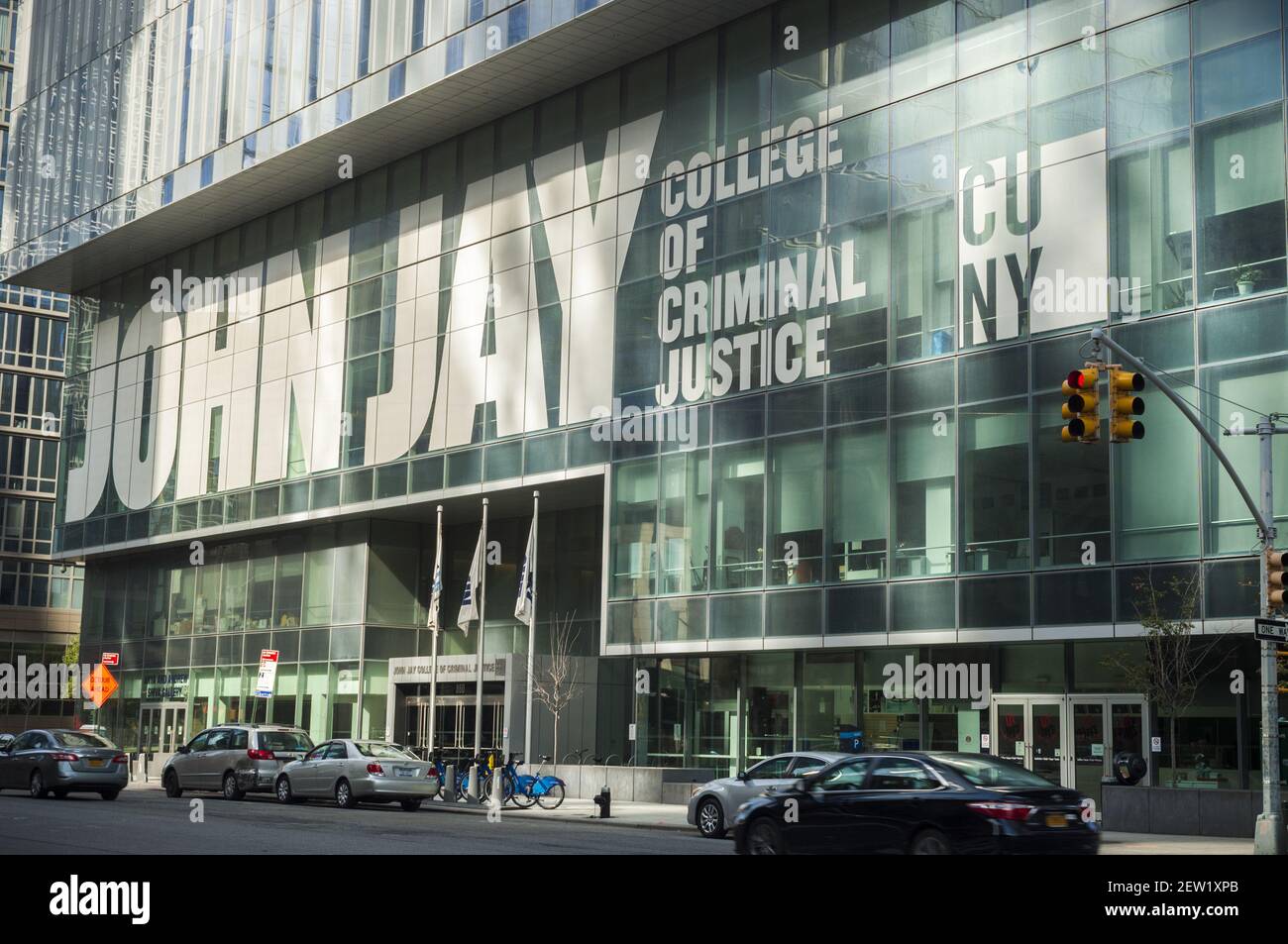 John Jay College of Criminal Justice in the Clinton neighborhood of New  York on Sunday, August 13, 2017. The school is a unit of the City  University of New York (CUNY). (Photo