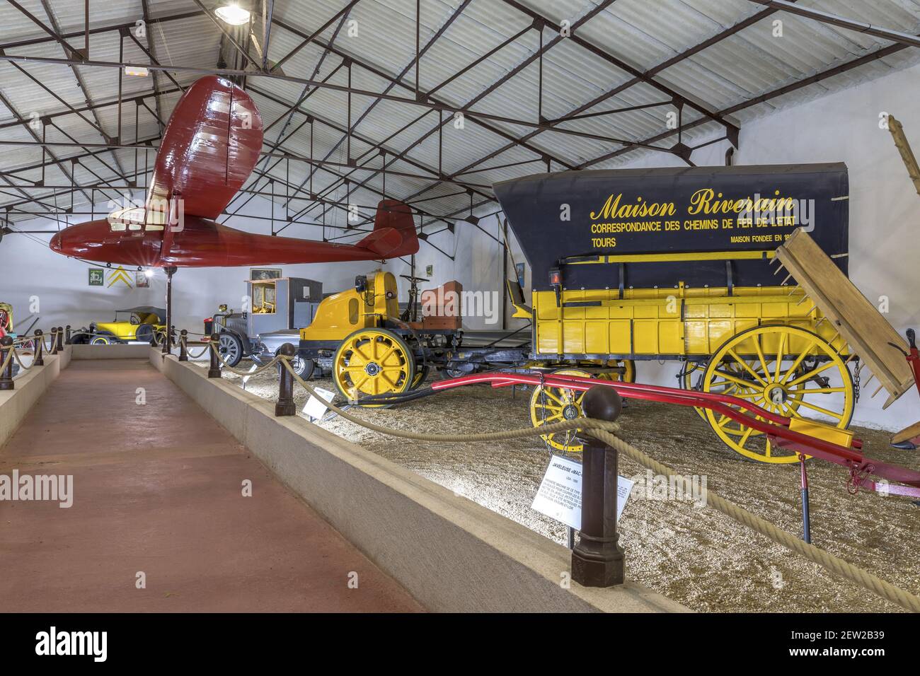 France, Indre et Loire, Loire valley listed as World Heritage by UNESCO,  Azay-le-Rideau, Maurice Dufresne museum, the Maurice Dufresne museum houses  an impressive collection of vehicles, machines and unusual objects saved  from